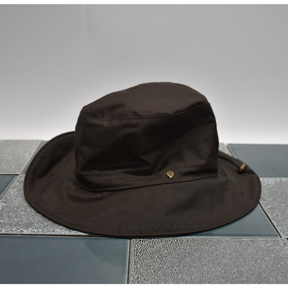 Helen Kaminski Water Resistant Brown Womens Adjustable Bucket Hat Cotton OS - Picture 1 of 6